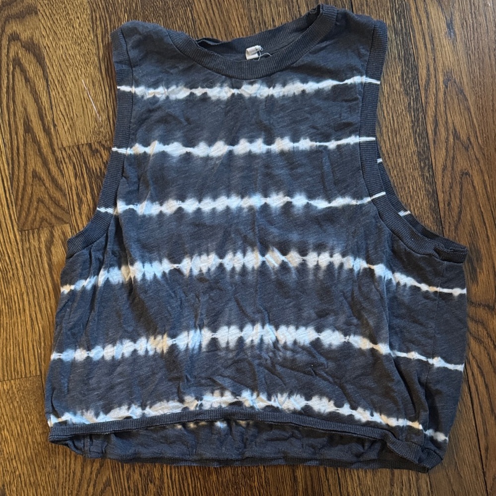 FP Movement Grey Tie Dye Muscle Tank Top